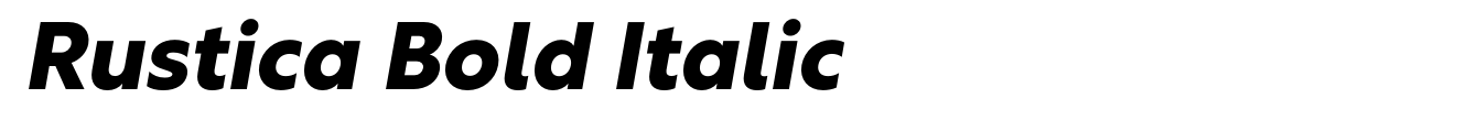 Rustica Bold Italic